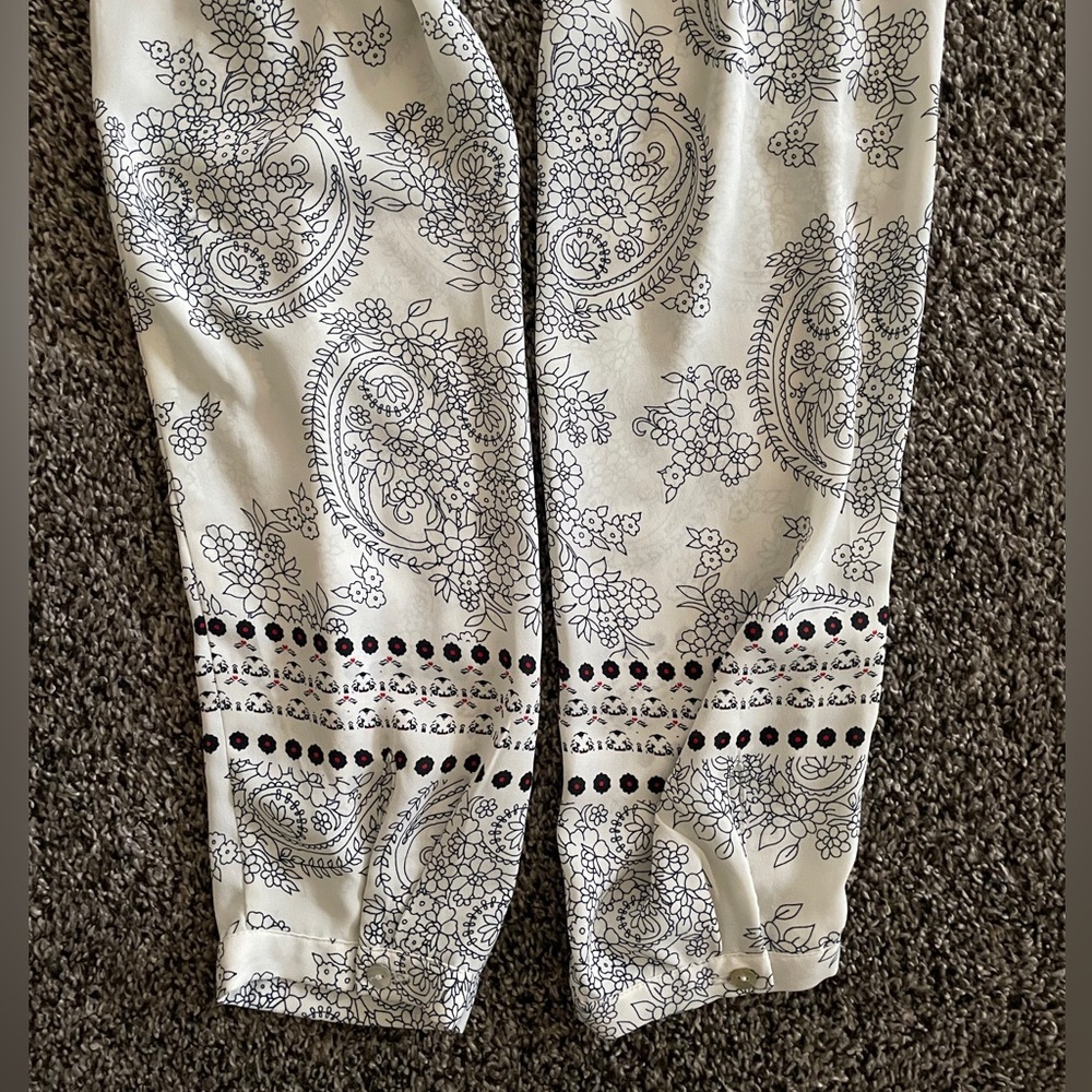 Daniel Rainn Black and White Paisley Blouse - Picture 3 of 5